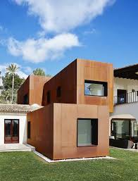 L Acier Corten Modernite Pour L Interieur Et L Exterieur Archzine Fr Bardage Exterieur Maison Bardage Maison Extension Maison Bois