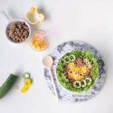 shirley シャリー on instagram teddy bear soboro bento so easy anyone can make this too i love soboro minced toppings on rice usua cute food bento cute bento