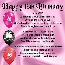 Birthday Wishes For 18 Year Old Niece Sweet 16 Quotes For Niece Personalised Coaster Niece Poem 16th Birthday Design Free Gift 16th Birthday Quotes Happy 16th Birthday Birthday Verses
