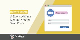 How To Create A Zoom Webinar Signup Form For Wordpress Formidable Forms