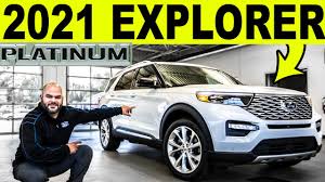 The front seats are spacious and comfortable. 2021 Ford Explorer Platinum Exterior Interior Walkaround Details Youtube