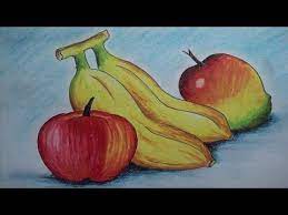 Lately i have felt compelled to gather together easy drawing ideas to share with my kids. How To Draw Fruits With Oil Pastel Oil Pastel Drawings Easy Fruits Drawing Oil Pastel