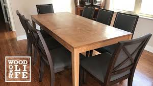 Diy White Oak Shaker Style Dining Table Builds Diy Dining Table Kitchen Table Decor Small Kitchen Tables