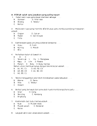 Check spelling or type a new query. Doc Soal Uas Sbk Rifqoh Thoyyibah Academia Edu