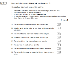 Draw a box around which lines to focus on having read the question. Question 1 Teaching English