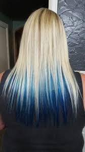 Have you ever tried the ombre with your short haircuts? Head Games Salon Blonde And Blue Hair Hair Styles Blue Ombre Hair