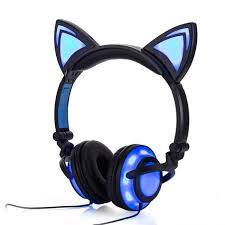 Hatsune miku headphones vocaloid plane anime art wall print poster uk. Fones De Ouvido Bluetooth Estereo Orelha De Gato Piscando Incandescencia Gato Fones De Ouvido Gaming H Wireless Cat Ear Headphones Headphones In Ear Headphones