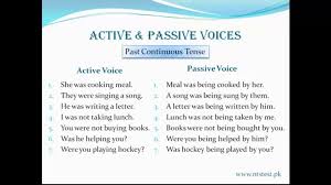 The receiver of the action is more important. Past Continuous Passive Voice Video Dailymotion