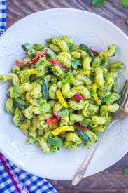Pesto Pasta With Summer Vegetables She Likes Food pesto pasta with summer vegetables