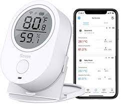 The acurite white digital thermometer with indoor/outdoor temperature and humidity shows indoor and outdoor temperature and humidity information at a glance. Govee Wifi Temperature Humidity Monitor Wireless Digital Indoor Hygrometer Thermometer With App Alerts Temperature Sensor Humidity Gauge For Home Pet Garage Cropper Greenhouse Don T Support 5g Wifi Buy Online At Best Price In