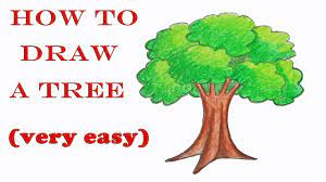 Maybe you would like to learn more about one of these? How To Draw A Tree Step By Step Very Easy Drawing Art Video Youtube