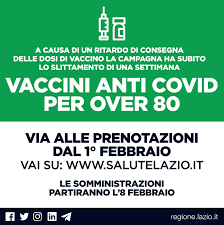 In lazio esauriti i posti disponibili di maggio per la vaccinazione contro il covid col preparato pfizer, lo comunica l'unità di crisi della regione la quale afferma la presenza ancora di dosi disponibili di. Vaccini Anti Covid Agli Over 80 Ancora Uno Slittamento Per L Avvio Della Campagna