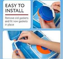 Amazon.com: IMPRESA Silicone Bento Box Seal Gasket Set ...