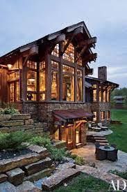 A Rustic Canada Home Evokes A Quintessentially Western Approach To Design Architecture Log Homes My Dream Home