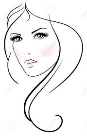 Beautiful Young Woman With Long Blond Hair Archivio Fotografico 21910169 Disegno Di Visi Schizzi Immagini