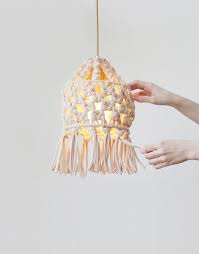 The exposed edison bulb inside the steel cage frame adds interest while providing ample light to any space. 3 Prodigious Cool Tips Wall Lamp Shades Lights Lamp Shades Living Room Interiors Upcycled Lamp Shades Lamp Shad Macrame Lamp Macrame Lamp Shade Diy Lamp Shade