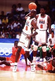 Nicknamed dream team iii, the team included five players who were olympic teammates on the original dream team, from the 1992 olympic basketball tournament: Michael Jordan Usa Olympic Basketball Team Patrick Ewing Dream Team Michael Jordan Basketball Team Usa Basketball Michael Jordan