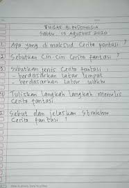 1 Apa Yang Dimaksud Cerita Fantasi 2 Sebutkan Ciri Ciri Cerita Fantasi 3 Sebutkan Jenis Cerita Brainly Co Id