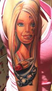 Zombie Barbie Tattoo by Aric Taylor @blackanchorcollective
