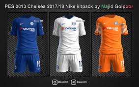 Chelsea fc kit 17 18 alternate second fifa 14. H F T Facemaker Pes 2013 Chelsea 2017 18 Nike Kitpack By Facebook