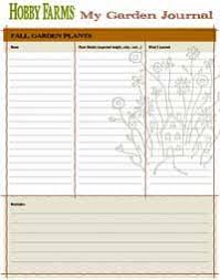 Free Printable Garden Journal Garden Journal Journal Pages Hobby Farms