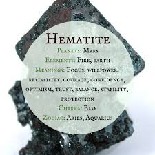 Hematite helps to absorb negative energy and calms in times of stress or worry. A List Of Essential Crystals For The Beginner Witch Exemplore
