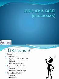 Fungsi kabel utp banyak dimanfaatkan karena harganya yang relatif murah. Jenis Jenis Kabel