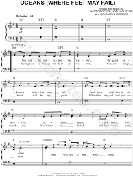 I Will Wait For You Piano Sheet Music Free Hillsong United Oceans Where Feet May Fail Sheet Music Easy Piano In G Major Transposable Download Print Violin Sheet Music Sheet Music Clarinet Music