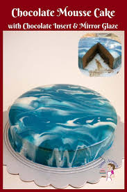 This Chocolate Mousse Cake With Chocolate Torte Insert Dressed In Mirror Glaze Is An Absolute Treat When You Mousse Cake Chocolate Mousse Chocolate Mousse Cake