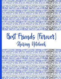 Get to know your friends' friends. Best Friends Forever 2 Sharing Notebook For Women And Girls Blue And Black Horizontal Graphic Lines All About Me 9781731045188 Amazon Com Books