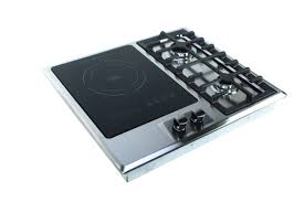 true induction 25 in induction gas combo cooktop stainless steel and glass with 1 induction 2 gas burners ti 1 2b the home depot induction cooktop cooktop gas burners