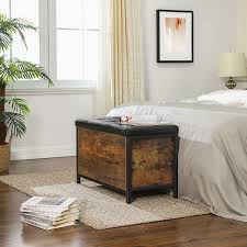 Find 250+ beautifully crafted modern bed designs you'll love⭐best wooden bed design with images⭐double bed designs. Metal Bedroom Industrial Design Bed End Stool Living Room Hallway Black Synthetic Leather Vasagle Bench With Storage Chest Easy Assembly Padded Seat Rustic Brown Lsc80bx Hallway Furniture Furniture