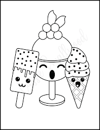 Also there presented some colouring pictures of ice cream trucks and people with ice cream. 19 Cute Ice Cream Coloring Pages Cassie Smallwood