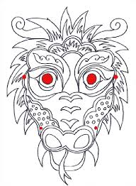 Nouvel An Chinois Masques A Colorier Webmomes Ze Blog Nouvel An Chinois Masque Dragon Chinois