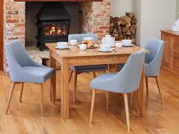 Most importantly, it's where you make. Baumhaus Mobel Oak Small Dining Table And 4 Grey Fabric Chair Cfs Furniture Uk