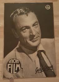 RARE FRENCH MAGAZINE MON FILM GARY COOPER 09/1950