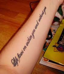 The journalists were told that it meant, to diminish me will only make me stronger.. Wish Tattoo Quotes Quotesgram