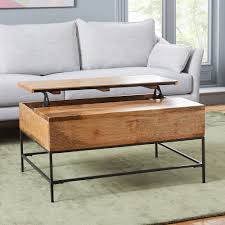Simple modern reclaimed wood coffee table with pipe legs. The 10 Best Lift Top Coffee Tables Of 2021