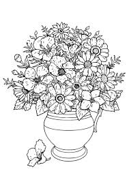 Disegno Da Colorare Vaso Con Fiori Cat 18649 Images