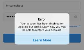 Please only submit this form if your account was deactivated for not following instagram's community guidelines and you believe this was a mistake. Cannabis Instagram Deleted Imcannabess Instazood Blog