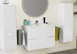 Bathroom floor cabinets are generally considered most appropriate for bathrooms with enough space to if your bathroom is more spacious, you may want to consider bathroom floor cabinets that integrate with there are many ways to fit the classic medicine cabinet into a modern bathroom. Randalsa Happy Modern Bathroom Linen Storage Cabinet White Cabinets Floor Cabinets