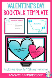 Valentine S Day Book Talk Template For Librarians In 2020 Book Talk Templates Book Talk Library Lesson Plans