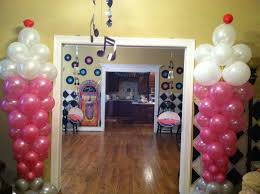 Since it was for both of our birthdays, we collaborated on pinning to our pinterest board our 1950's ideas.everything made visual is so much easier to envision how the party should go. 50 S Party Balloon Milkshakes 50s Theme Parties Birthday Party Theme Decorations Dance Party Decorations