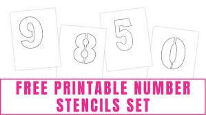 04 march 2021 number stencils we are now adding number stencils to our catalog of stencils online. Free Printable Number Stencils Set Freebie Finding Mom