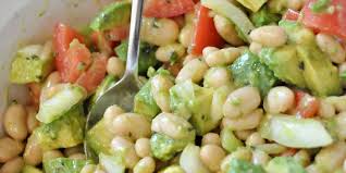 Salade Cremeuse D Haricots Blancs Et D Avocat Roxanne Cuisine Recettes De Katherine Roxanne Veilleux Recipe White Bean Salad Whole Food Recipes Food