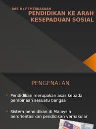 setiap pihak berusaha mempertahankan. Pendidikan Ke Arah Kesepaduan Sosial Bab 8 Pemerkasaan