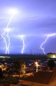 Lightning often strikes more than three miles from the thunderstorm, far outside the rain or. Atmospheric Electricity Wikipedia