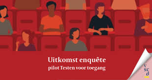 Een aantal testlocaties draaide vandaag op volle bezetting, zegt testen voor toegang. Vscd Podia Willen Ruimere Zaalcapaciteit En Gratis Toegangstest