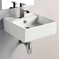 Unique designs that will fit your kitchens with ease. Elanti Wall Mounted Square Bathroom Sink In White Ec9868 The Home Depot Square Bathroom Sink Sink Bathroom Sink