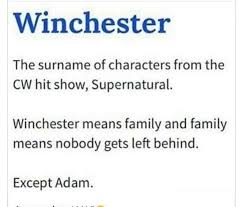 Winchester Definition On Urban Dictionary Xd Family Meaning Urban Dictionary Supernatural